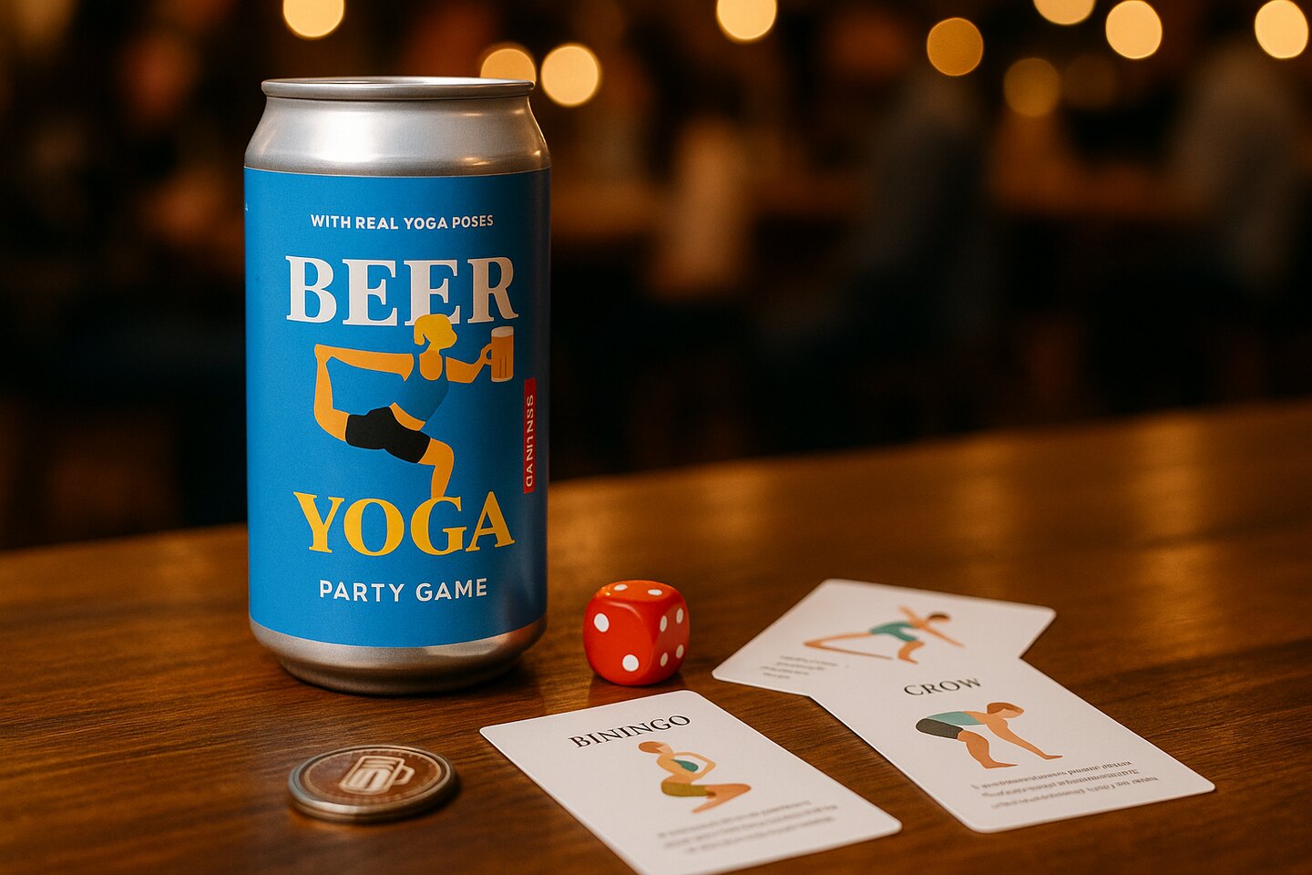 Bieryoga, yoga met een biertje in de hand